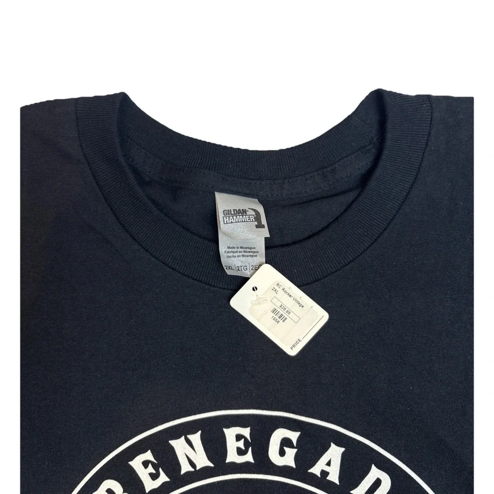 Gildan Hammer Renegade Classics Rocker Vintage Black T-shirt Men's Size 2XL